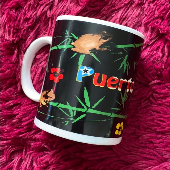 Other - 🌺🐸Puerto Rico themed ceramic mug 🐸🌺